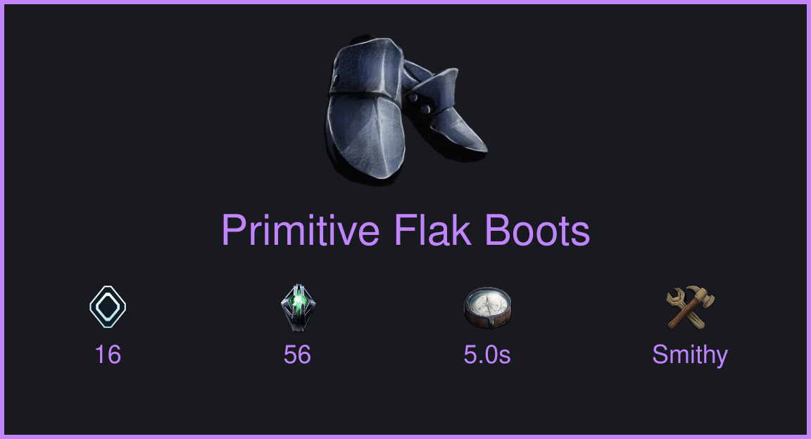 Primitive Flak Boots | Spawn Commands | ARK: Survival Ascended
