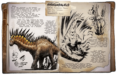 an image of the ARK: Survival Ascended creature/dinosaur Amargasaure