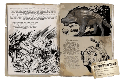 an image of the ARK: Survival Ascended creature/dinosaur Andrewsarchus