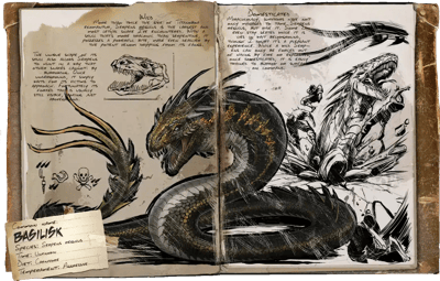 an image of the ARK: Survival Ascended creature/dinosaur Basilisk