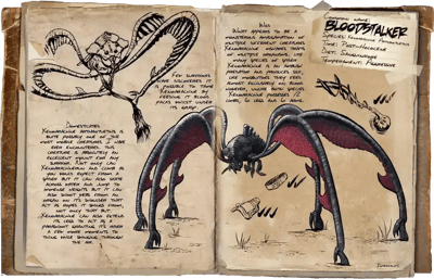 an image of the ARK: Survival Ascended creature/dinosaur Bloodstalker