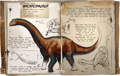 an image of the ARK: Survival Ascended creature/dinosaur Brontosaurio