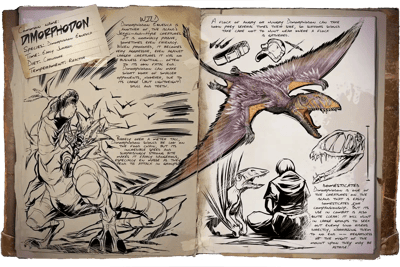 an image of the ARK: Survival Ascended creature/dinosaur Dimorphodon