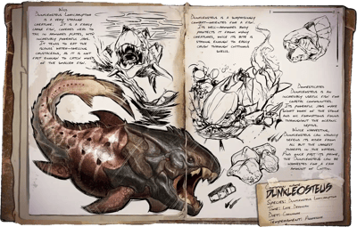 an image of the ARK: Survival Ascended creature/dinosaur Dunkleosteus