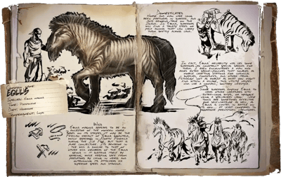 an image of the ARK: Survival Ascended creature/dinosaur Igual a