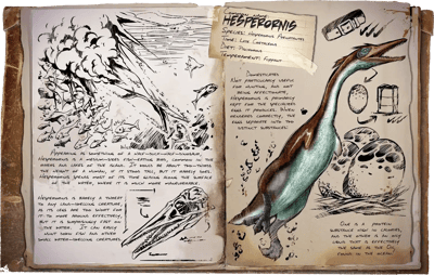an image of the ARK: Survival Ascended creature/dinosaur Hesperornis