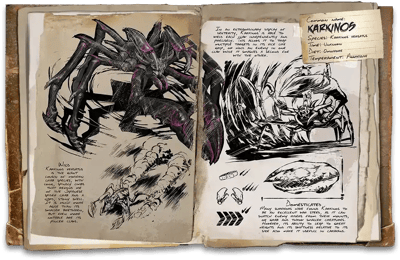 an image of the ARK: Survival Ascended creature/dinosaur Karkinos
