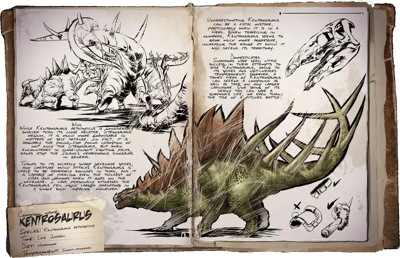 an image of the ARK: Survival Ascended creature/dinosaur Kentrossauro