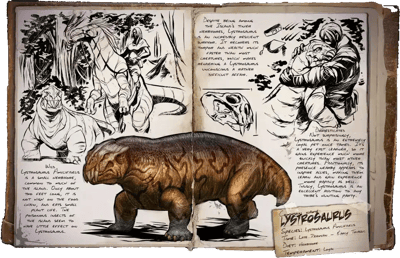 an image of the ARK: Survival Ascended creature/dinosaur Listrossauro