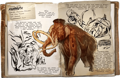 an image of the ARK: Survival Ascended creature/dinosaur Mammut