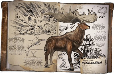 an image of the ARK: Survival Ascended creature/dinosaur Megaloceros