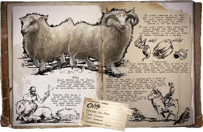 an image of the ARK: Survival Ascended creature/dinosaur Ovelha