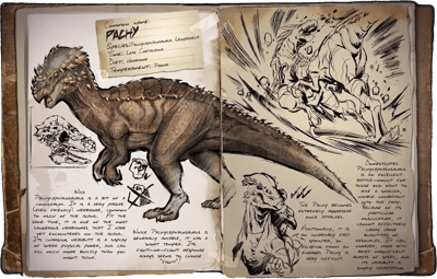 an image of the ARK: Survival Ascended creature/dinosaur Pachy