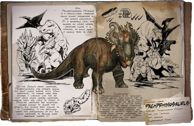 an image of the ARK: Survival Ascended creature/dinosaur Pachyrhinosaurio