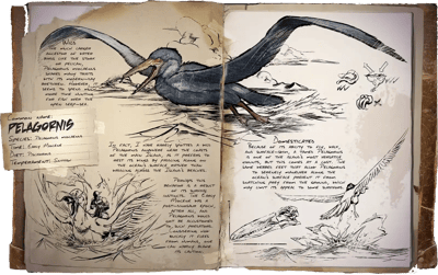 an image of the ARK: Survival Ascended creature/dinosaur Pelagórnis