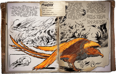 an image of the ARK: Survival Ascended creature/dinosaur Phoenix