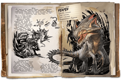 an image of the ARK: Survival Ascended creature/dinosaur Reaper King