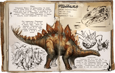 an image of the ARK: Survival Ascended creature/dinosaur Stégosaure