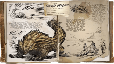 an image of the ARK: Survival Ascended creature/dinosaur Thorny Dragon