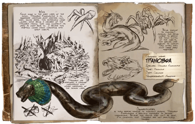 an image of the ARK: Survival Ascended creature/dinosaur Titanoboa