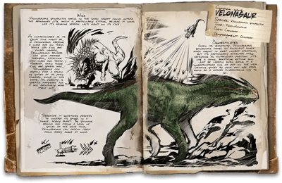 an image of the ARK: Survival Ascended creature/dinosaur Velonasaur