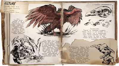 an image of the ARK: Survival Ascended creature/dinosaur Vulture