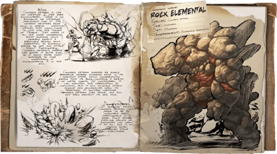 an image of the ARK: Survival Ascended creature/dinosaur Golem de Pedra