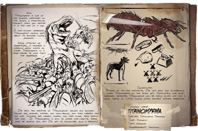an image of the ARK: Survival Ascended creature/dinosaur Titanomyrma Drone