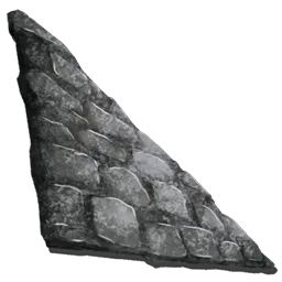 ARK: Survival Ascended Stone Sloped Wall dinosaur