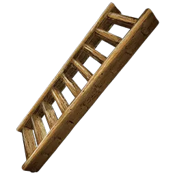 Escalera de mano de madera